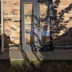 48x80 Back Solid Wood Doors. Great For Greenhouse, Poolhouse. Etc