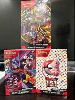 Pokemon Booster bundle lot 151,destined,pitch black