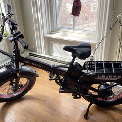 Heybike - Mars 2.0 Foldable E-bike w/ 45mi Max Operating Range - Black