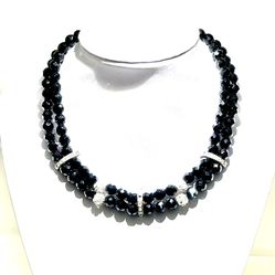 Vintage Faceted Crystal Necklace