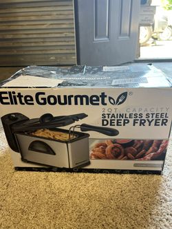 Elite Gourmet Stainless Steel 2-quart ImmersionDeep Fryer 