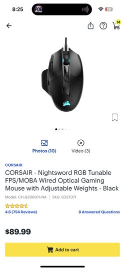 Corsair Nightsword Mouse