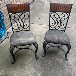Antique Cast iron chairs