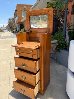 Vintage bassinet, solid wood, ladies, lingerie jewelry, Dresser