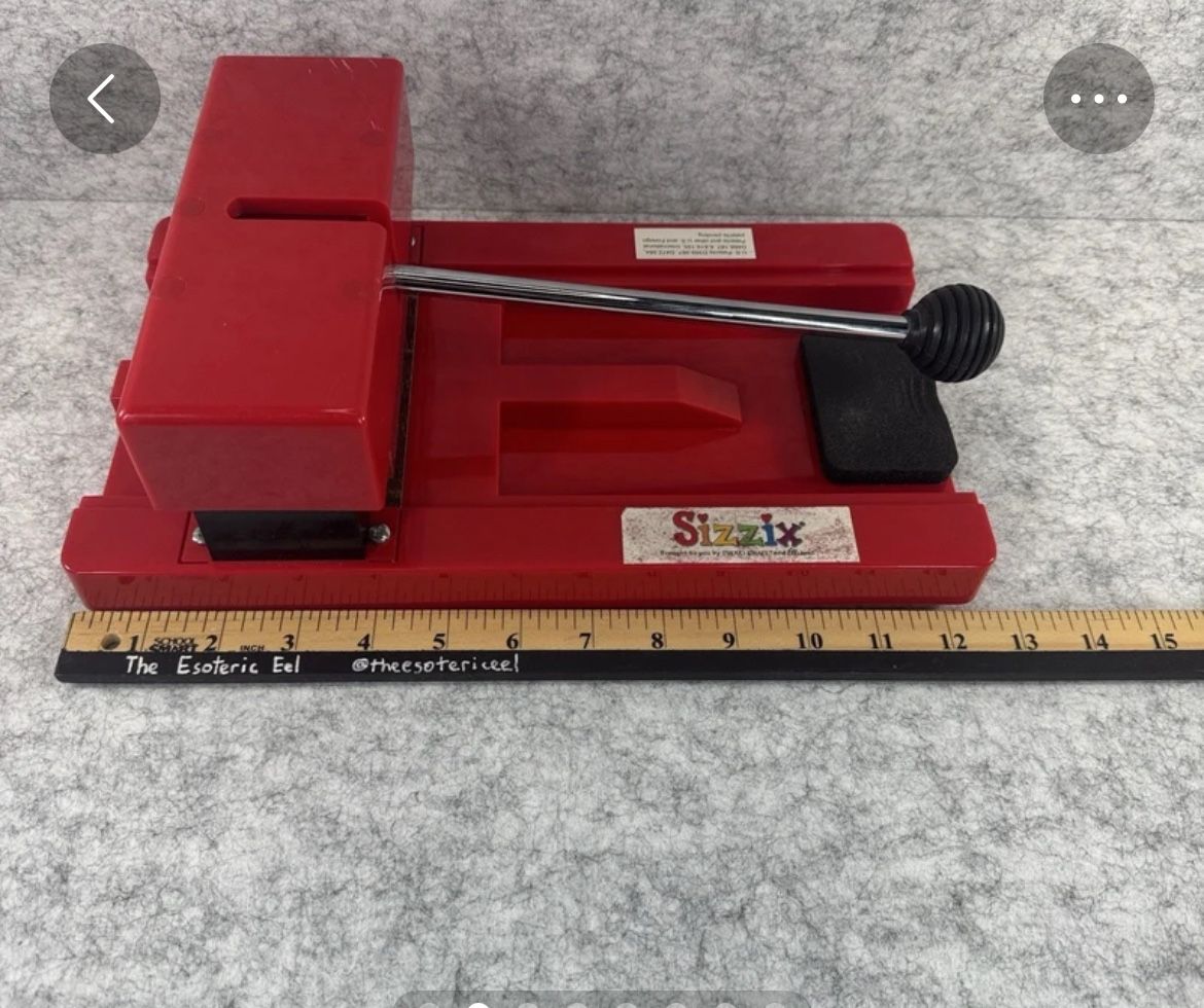 Red Sizzix Big Shot Die Cutting Machine Provo Craft With System Converter