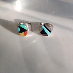 2 Native Silver Rings