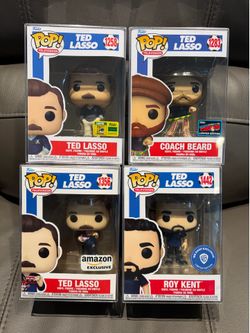 Funko 1258 Ted Lasso Beard 1(contact info removed) SDCC Official Sticker 1356 Amazon Kent 1442
