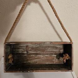 Rustic Wood Wall Shelf