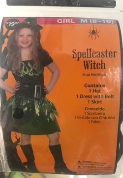 Spellcaster Witch Girl’s Medium Halloween Costume