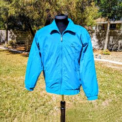 Vintage Head Teal Turquoise Retro Tennis 1990s Windbreaker Jacket Womens Med EUC