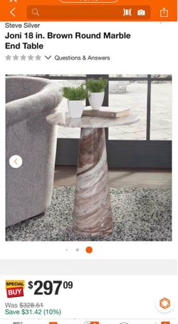 Marble round table
