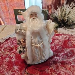 White Santa Claus Christmas Figurine Decoration