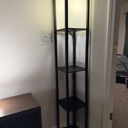 Canvas Lamp W/ Shelves 