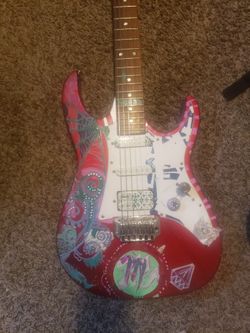 Ibanez Gio Strat With Silly Decorations