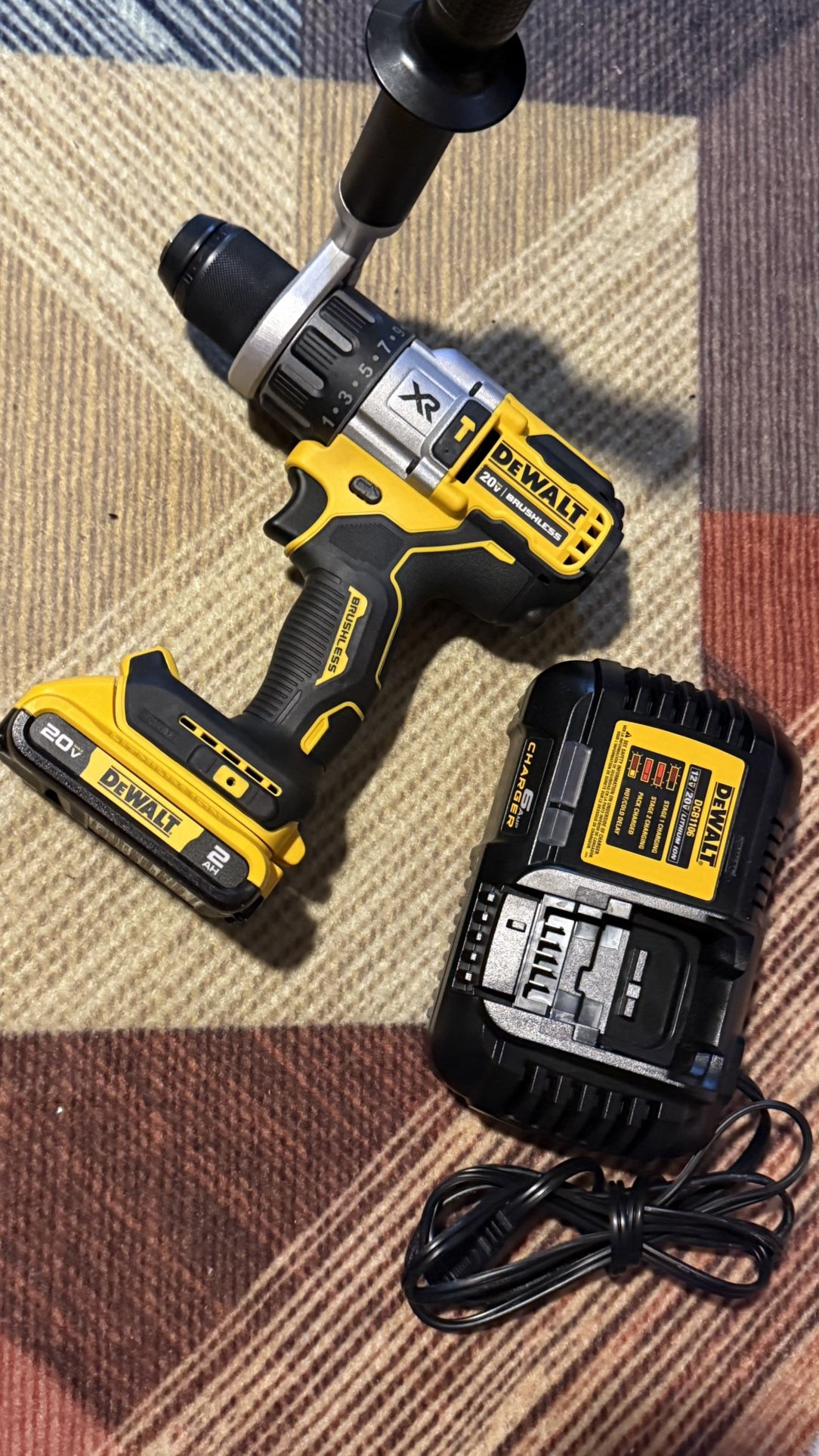 Dewalt New Hammer Drill Charger Battery 
