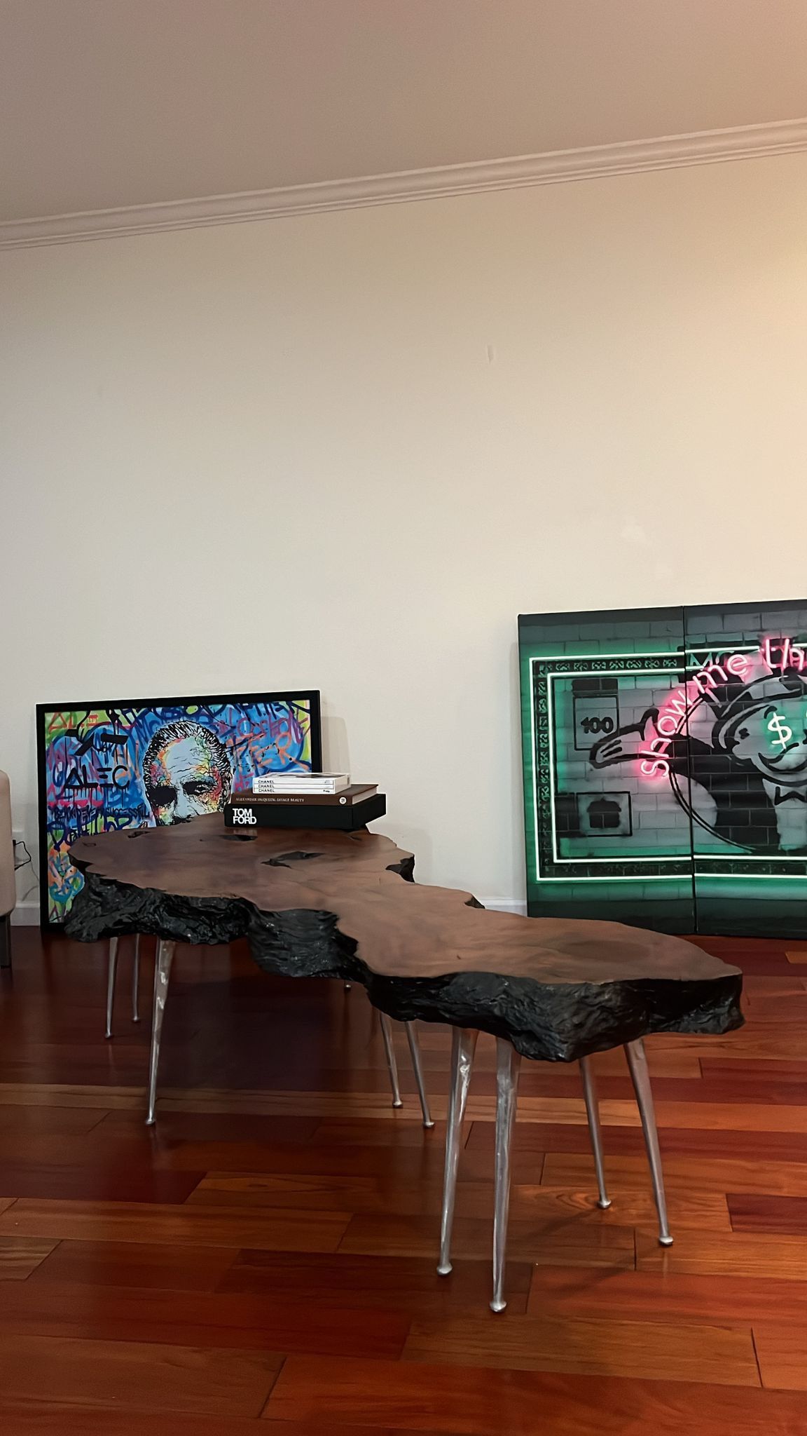 Live Edge Solid Oak Coffee Table