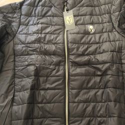 Vegas Green Valley Casino Promotion Golden Knights Black Puffer Jacket XL