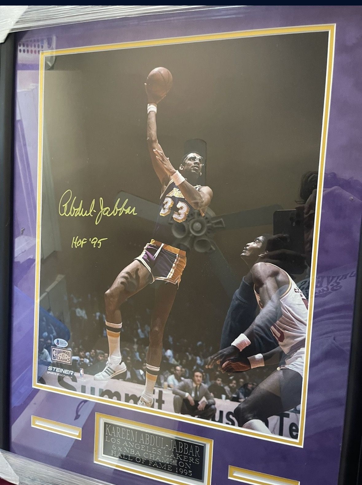 Signed Kareem Poster! LA Legend