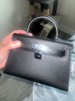 Mini Kelly black bag purse