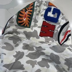 RARE BAPE HOODIE GRAY