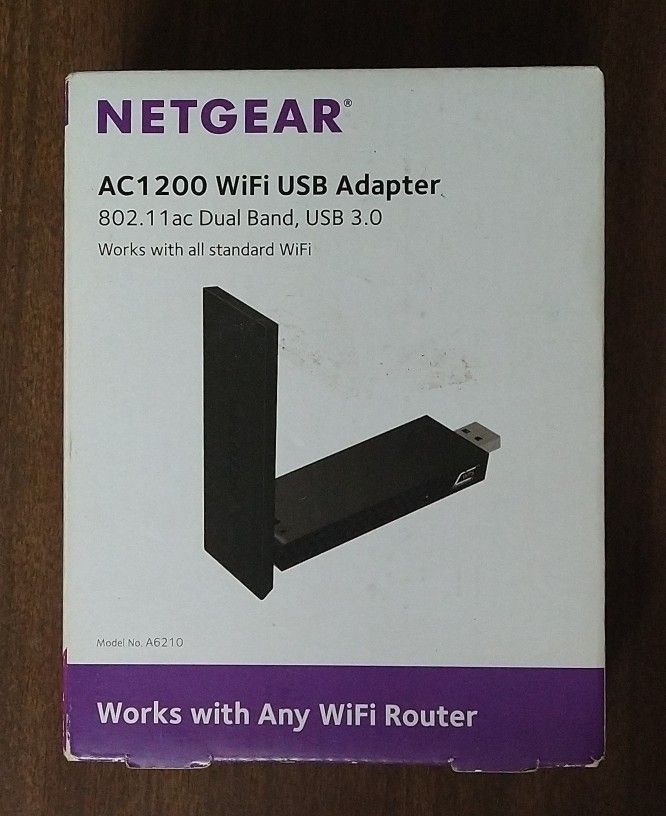 Netgear AC1200 WiFi USB Adapter 802.11ac Dual Band, USB 3