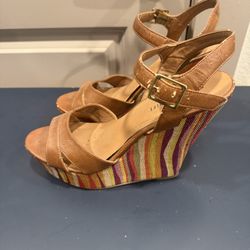 Colorful wedge Sandals 