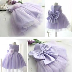 Baby Purple Lace Dress Size 80cm