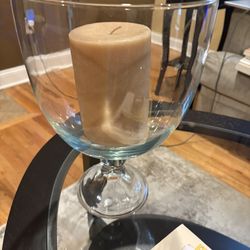 Glass  Candle Holder Or Candy jar 