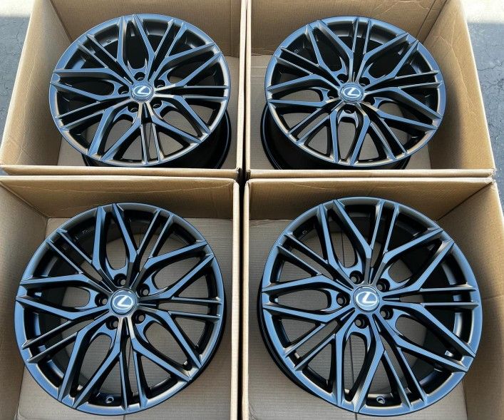 19” Lexus IS-500 F-Sport IS-350 Satin Black OEM Rims
