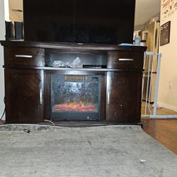 Tv Stand With Fire Place
