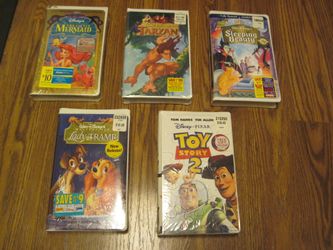 4 SEALED Walt Disney VHS Movies