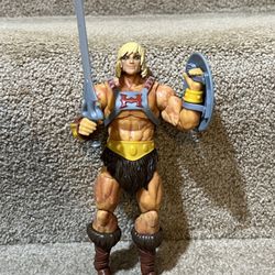 He-Man Master of the Universe MOTU figure loose as is sword & shield Masterverse