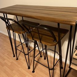 Acacia Wood Bar Set