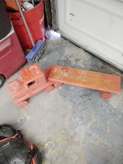 60s Vintage wooden Toy Truck