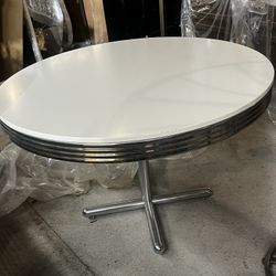 50th Style Mica Chrome Table 