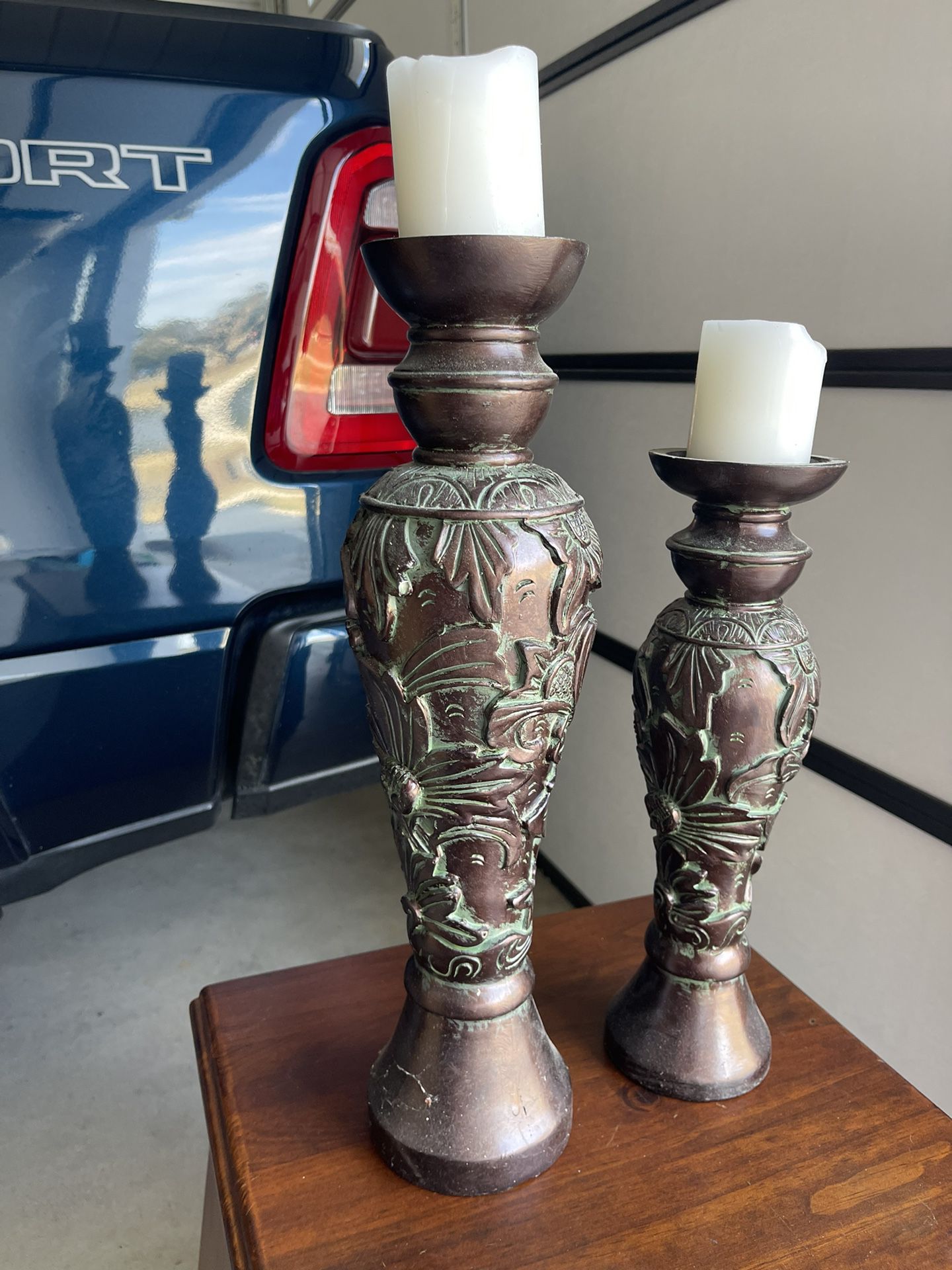 Ornate Candle Holders (2) 