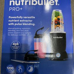 nutribullet Pro Plus 1200 Watt Personal Blender, Matte Black