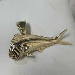 14k Gold Mahi Mahi Pendant