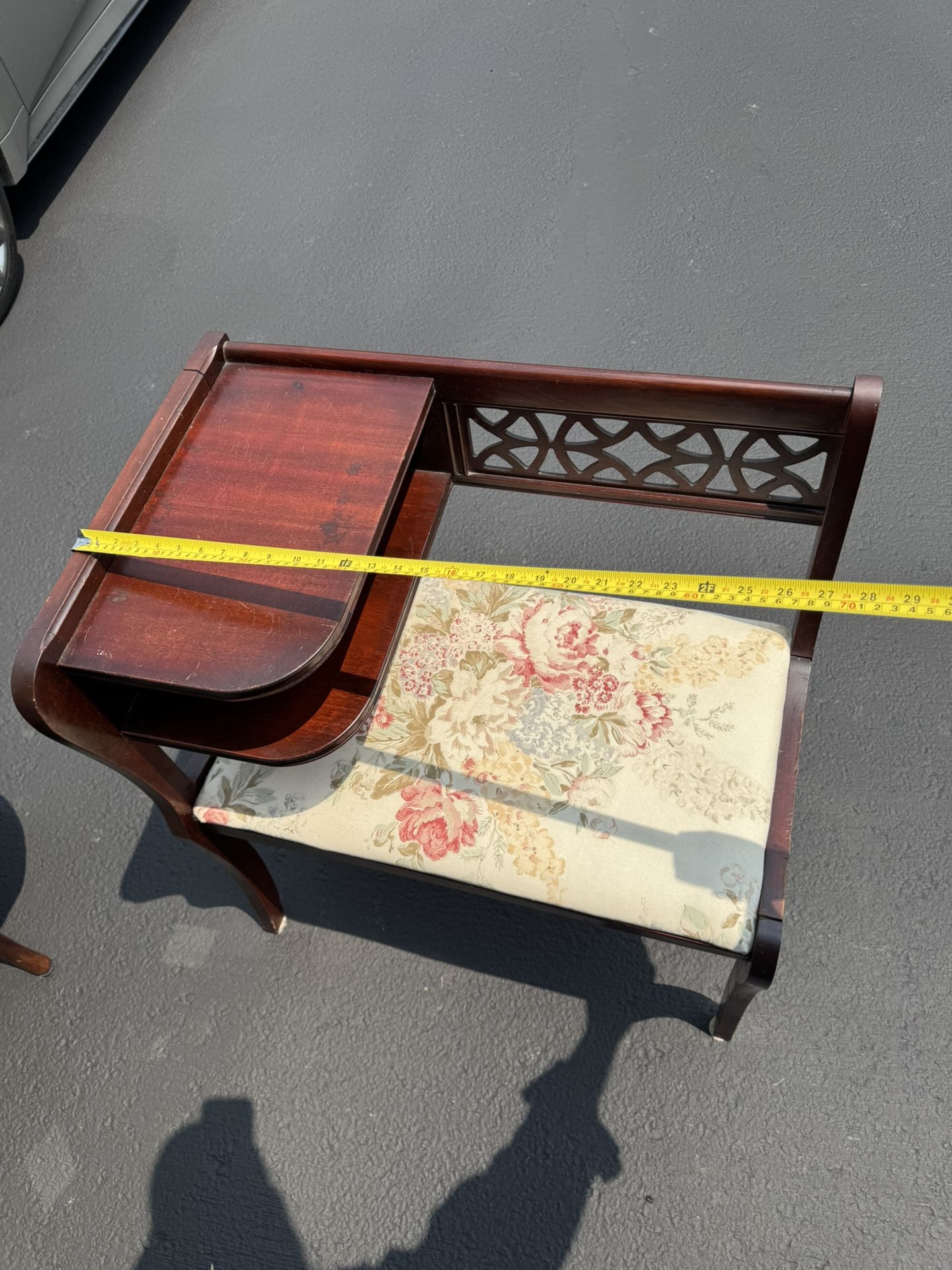 Vintage Antique Telephone/Conversation Bench