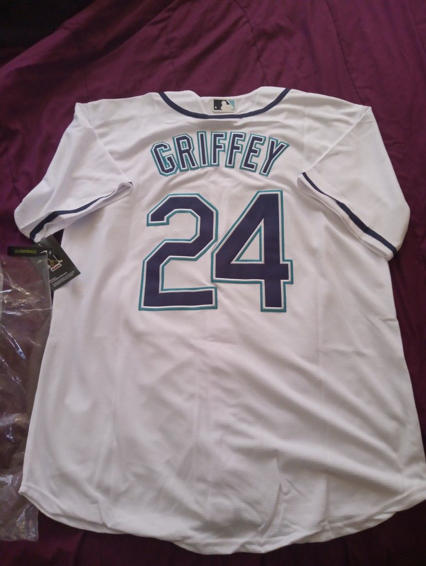 Ken Griffey Jr Seattle Mariners Jersey.. Everything Stitched.. Size