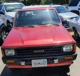 Toyota Pickup with Camper Shell