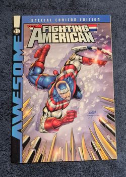 FIGHTING AMERICAN SPECIAL COMICON EDITION 1997 B&W PREVIEW NM BLUE VARIANT
