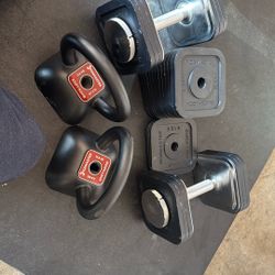 75lb Set Ironmaster  Adjustable Dumbbells And kettlebell Set