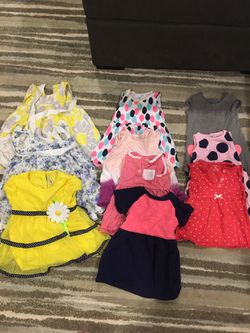 12 month baby girl summer dresses - 10 pieces, includes 3 dressy dresses
