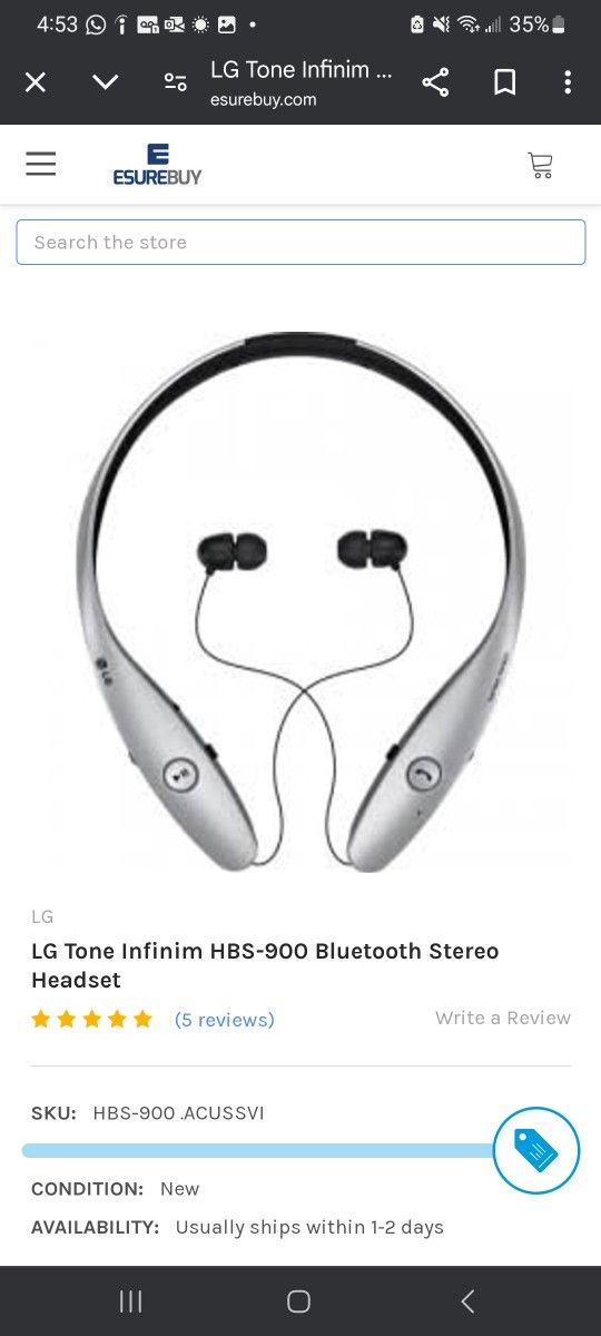 Harman Kardon Bluetooth Stereo Headset
