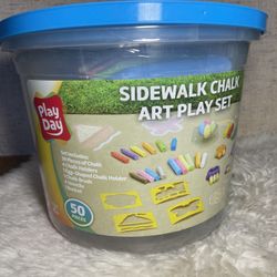 Brand New 20% -Off Colorations Sidewalk Chalk for Kids - 50pc 4" x 1" Washable, Bright Colored Chalk Set +
