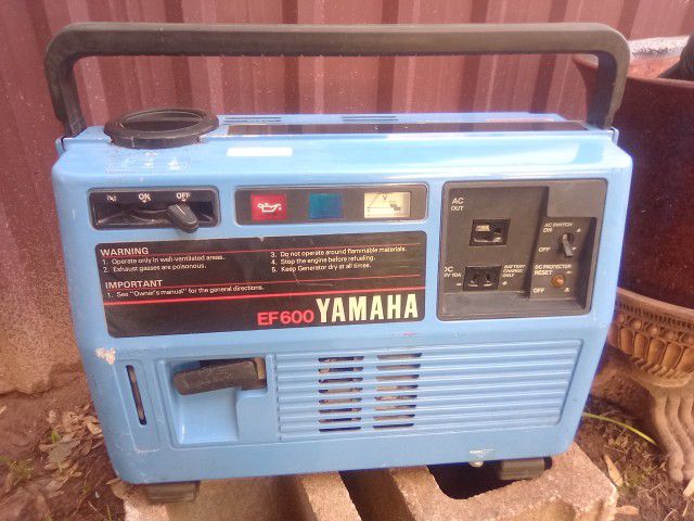 Vintage Yamaha EF600 4 Stroke Generator 
