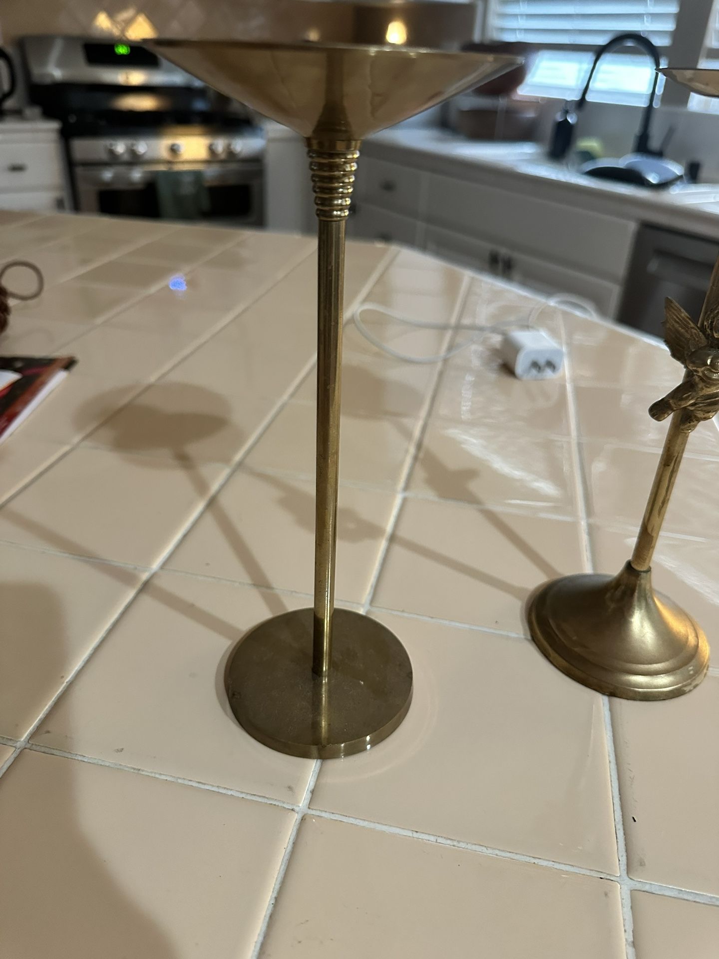 Brass Candle Holders- Home Decor - Price Is For Both