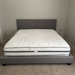 King Size Bed Frame With Box Spring And Mattress