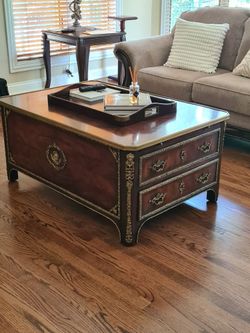 Theodore Alexander Louis XVI Style Mahogany cocktail table